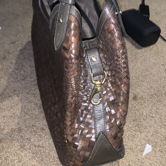 Cole Haan Genevieve Woven Triangle Tote - Picture 6 of 7